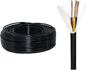 2-8 Conductor Flexible Drag Chain Cable Shielded Cable Oxygen-Free Copper Wire High Flexibility and Anti-Bending UL Certification Suitable for Robots, CNC Machine Tools, Trailers, Etc(1.0mm²-8C,30ft)