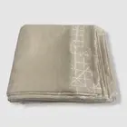 $1150 Fino Lino Linen & Lace Beige Chevrille King Duvet