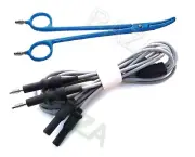 Bipolar Artery Sealer Forceps Reusable 6.5" length 4mm Pin with silicon cord