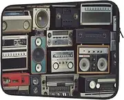 Laptop Case Sleeve Vintage Wall of Radio Boombox Laptop Bag Computer Carrying Case 13 Inch Laptop Protective Notebook Case Cover