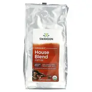 Swanson, Organic House Blend Coffee, Whole Bean, Medium Roast, 1 lbs (454 g)