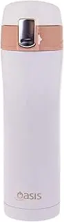 [Oasis] Stainless Steel Flip-Top Vacuum Flask 450Ml - White