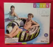 Intex River Rat Swimming Pool Float Raft Tube with Handle 48 inch Rafting Lake