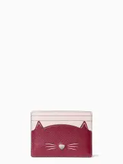 meow cat small slim cardholder