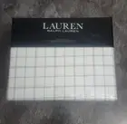Lauren Ralph Lauren Flannel Millerton Plaid Twin Sheet Set 3 Piece Blue New