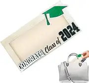 Dollar Bill Holder | 2024 Sign Display Case,7 X 3.5 Inch Birch Wood Money Frame for Bills, Tickets, Banknotes, and Postage Stamps