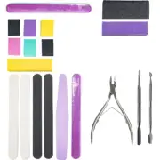 19 Pcs Buffing Block Files Practical Care Tool Set for Gel Nails