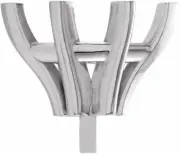 10K White Gold Unset Marquise 6-Prong V-End Peg Setting