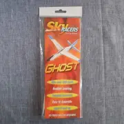 Rare Vintage Sky Racers GHOST Airplane Glider Toy Plane Flyer Whitewings AG