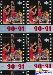 (4) 1998/99 Upper Deck #47 Michael Jordan Timelines Insert Lot Chicago Bulls HOF