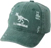 [LYZOURBB] Toddler Boy Girl Dinosaur Baseball Caps Unisex Kid Sun Hat Vintage Washed Baseball Caps Hat for 2-8Years