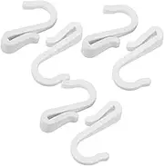 HOUDERCO 6pcs Heavy Duty Plastic Hooks for Kitchen and Bathroom Versatile S Shape Hooks for Organizing Towels Clothes and Accessories Simple Installation and Space Maximizing