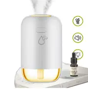 OTHER HUD-303C Portable Humidifier 260ml LED night light moisturize air reduce dust unpleasant smell Quiet 1.5-2W USB power access 4H Spray time