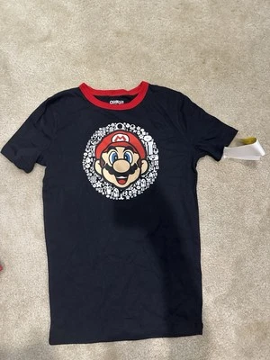 Mario bros Shirt Snug Fit Size 14