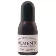 Tsukineko Memento Dye Water Based Ink REFILL Reinker Lady Bug 300