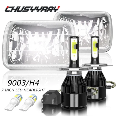 Para For Jeep Cherokee XJ 1984-2001 par 5x7 "7x6 LED faros sellados Hi / Lo haz (for: Jeep)