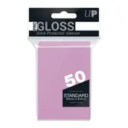 Ultra Pro: PRO-Gloss 50ct Standard Deck Protector sleeves: Pink