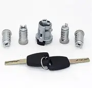 Fit for Fiat Doblo Cargo Punto Panda 5pcs Complete Set Ignition Door Trunk Lock Barrel Cylinder with SIP22 Blade Keys