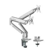 Humanmotion Dual Screen Epic Gas Spring Monitor Arm Matte - Silver [T2-2]
