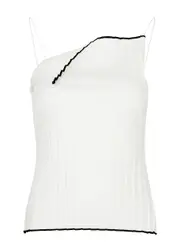 Jacquemus Le Haut Maille Plissé Knitted top - White - 38 (UK10 / S) 38 (UK10 / S)