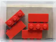 LEGO Parts - Red Brick 1 x 3 - No 3622 - QTY 5