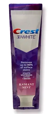 Crest Toothpaste 3D White Radiant Mint 4.1 Ounce