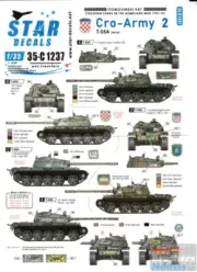SRD35C1237 1:35 Star Decals - Croatian Tanks in the Homeland War 1991-95 -
