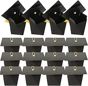GALPADA 50pcs Boxes Chocolate Hats in Bulk Bulk Graduation Lovers hat Graduation hat Box Decorate Hat Decoration Snack Box Biscuit Box Mini Graduation caps for Crafts