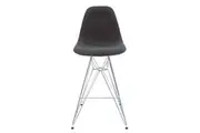 SK Designer Living | Replica Eames DSR Stool | Charcoal & Chrome