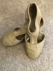 Danshuz 6545 Bella Tan Ultimate Grecian Pedini Heeled Jazz Shoes Adult Size 10M