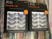 2x Ardell Professional Double Up False Lash 4 Pairs 41913 Black Wispies Volume