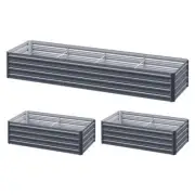 NNEDSZ Green Fingers Garden Bed 240X80X45cm Planter Box Raised Container Galvani