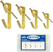 170Pcs Picture Hangers, Picture Hanging Kit Holds 10-50Lbs, Picture Hooks with