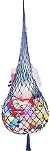 Cuddly Toy Storage Net Hanging Organiser Children's Room Soft Toy Hammock for Teddy Corner Toy Net for Bedroom Blue
