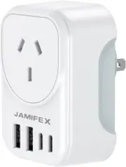 JAMIFEX Japan Travel Adapter, AU to Japan Plug Adapter Type A Travel Power Plug