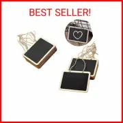 16 Pack Chalkboard Tags for Baskets Message Board Signs w/ String, Hanging Label