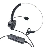 在飛比找momo購物網優惠-【中晉網路】單耳電話耳麥 可調音靜音 電話耳機(FHB101