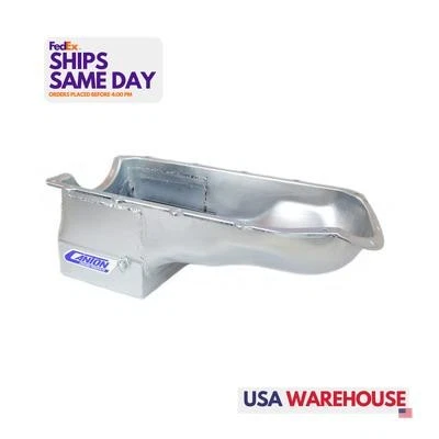 Canton 15-452, One Fits Pontiac Gto R/R Oil Pan Zinc Steel Performance Parts