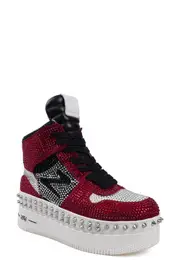 ZIGI Xani Platform Sneaker in Red Suede at Nordstrom, Size 6