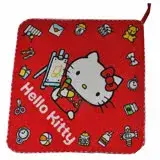 在飛比找遠傳friDay購物優惠-日本Hello Kitty復古版小方巾_紅色
