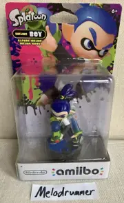 Inkling Boy Blue Amiibo Splatoon Nintendo Switch Wii U 1st Print Excellent