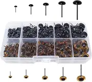 Bestartstore 1Box(100pcs) 6-10mm 5size 2colors Glass Eyes Kits for Needle Felting Bears Dolls Decys Sewing