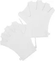 HANABASS 1 Pair Swimming Gloves Silicone Swimming Paddles Swimming Webbed Gloves Silicone Swim Paddles Water Resistance Gloves Swimming Pool Gloves Adjustable Swim Paddles Water Gloves