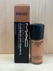 MAC Studio Fix Fluid SPF 15 24HR Matte Foundation +Oil Control 1.0oz/30ml ~ NW43