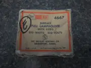 BRYANT SURFACE PULL LAMPHOLDER WITH CORD 250 WATT 250 VOLT 4667