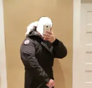 DISCONTINUED "RED LABEL" EDITION BLACK CANADA GOOSE CHATEAU M/M PARKA JACKET