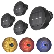 Solar Fence Light Outdoor, 2025 New Dynamic RGB Gradient Mode and 360° Lighti...