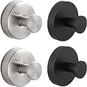 4PCS Strengthened Paste Version Adhesive Hooks,for Bathroom Wall, Kitchen, Glass, Mirror