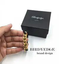在飛比找樂天市場購物網優惠-【BIRDYEDGE】金色鎖鏈+彈性矽膠 手環 潮流手環 手