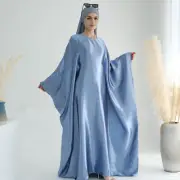 Islamic Abaya Women Muslim Batwing Sleeve Kaftan Evening Caftan Dubai Long Robes